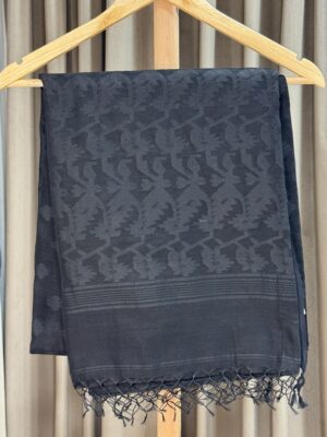 Self Jamdani Muslin Cotton