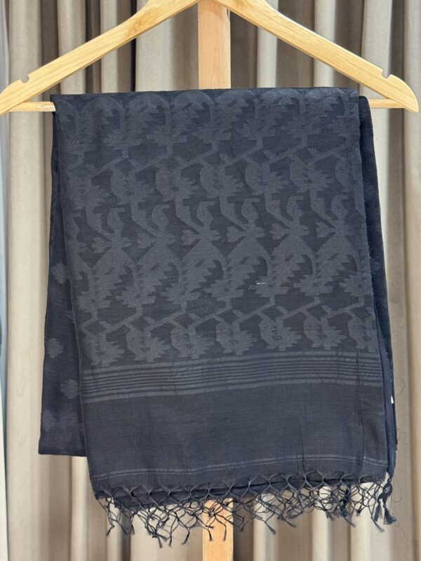 Self Jamdani Muslin Cotton